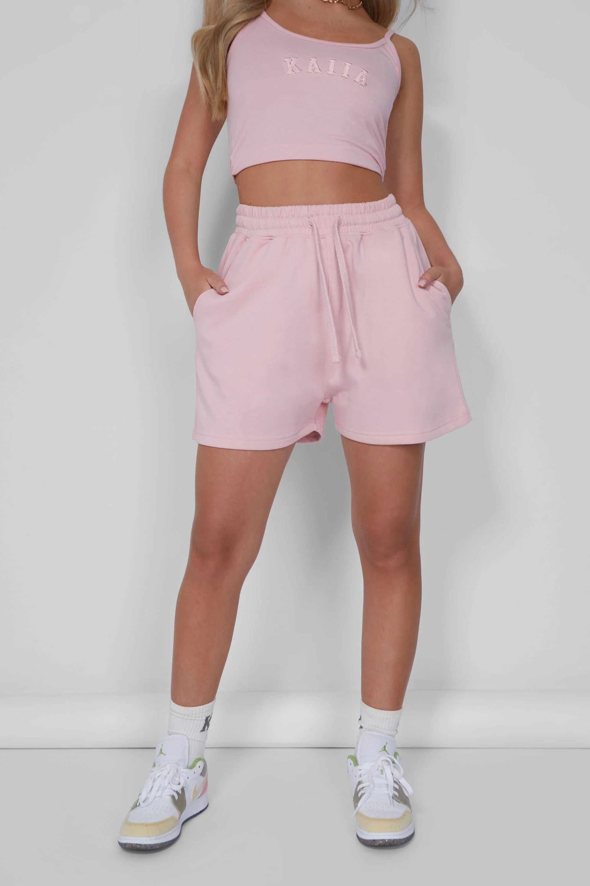 Kaiia Cami Vest Top Soft Pink - Image 11