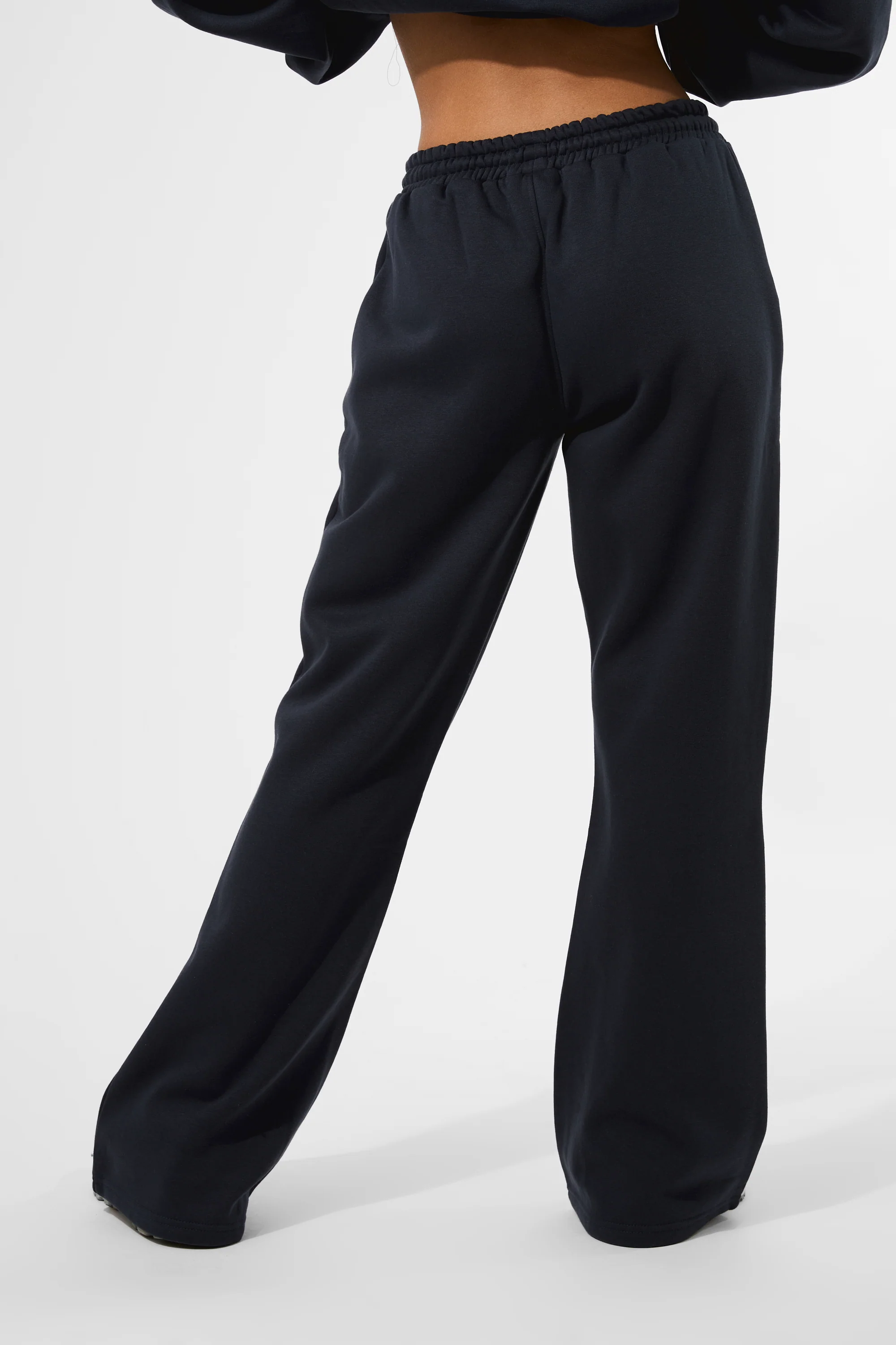 Kaiia Puff Print Wide Leg Joggers Navy - Image 5
