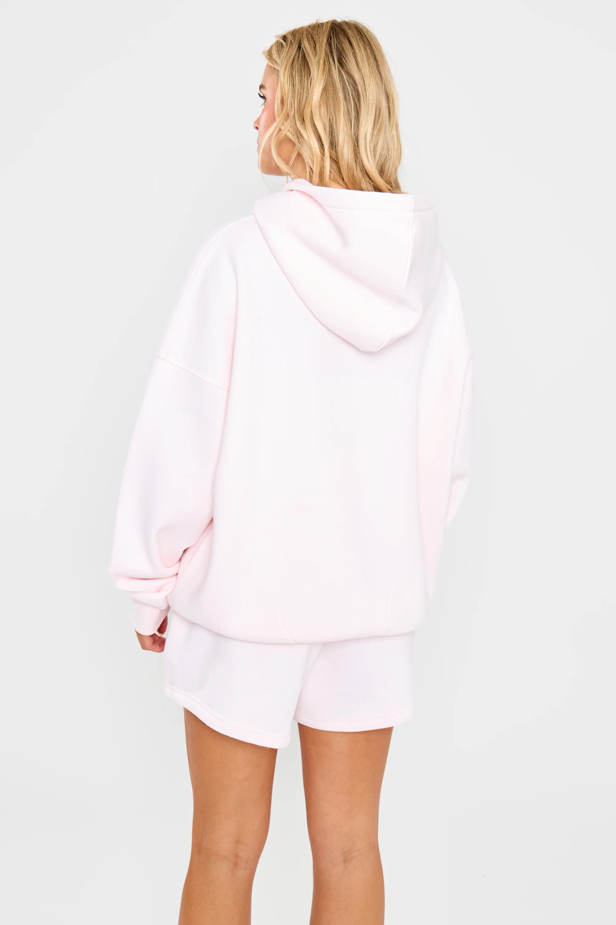 Kaiia Slogan Oversized Hoodie Shell Pink - Image 4