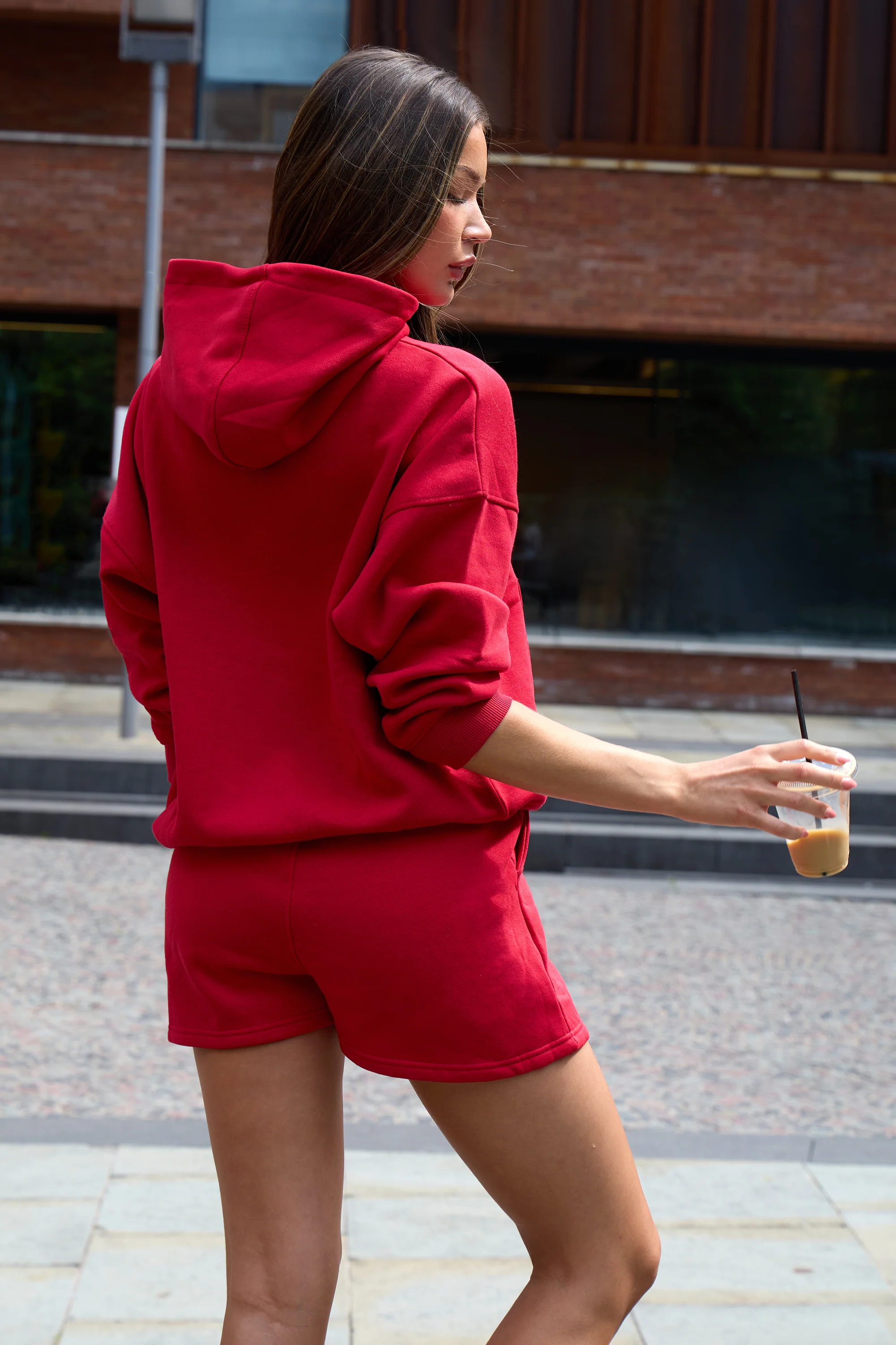 Kaiia Studio Oversized Hoodie Red - Image 6