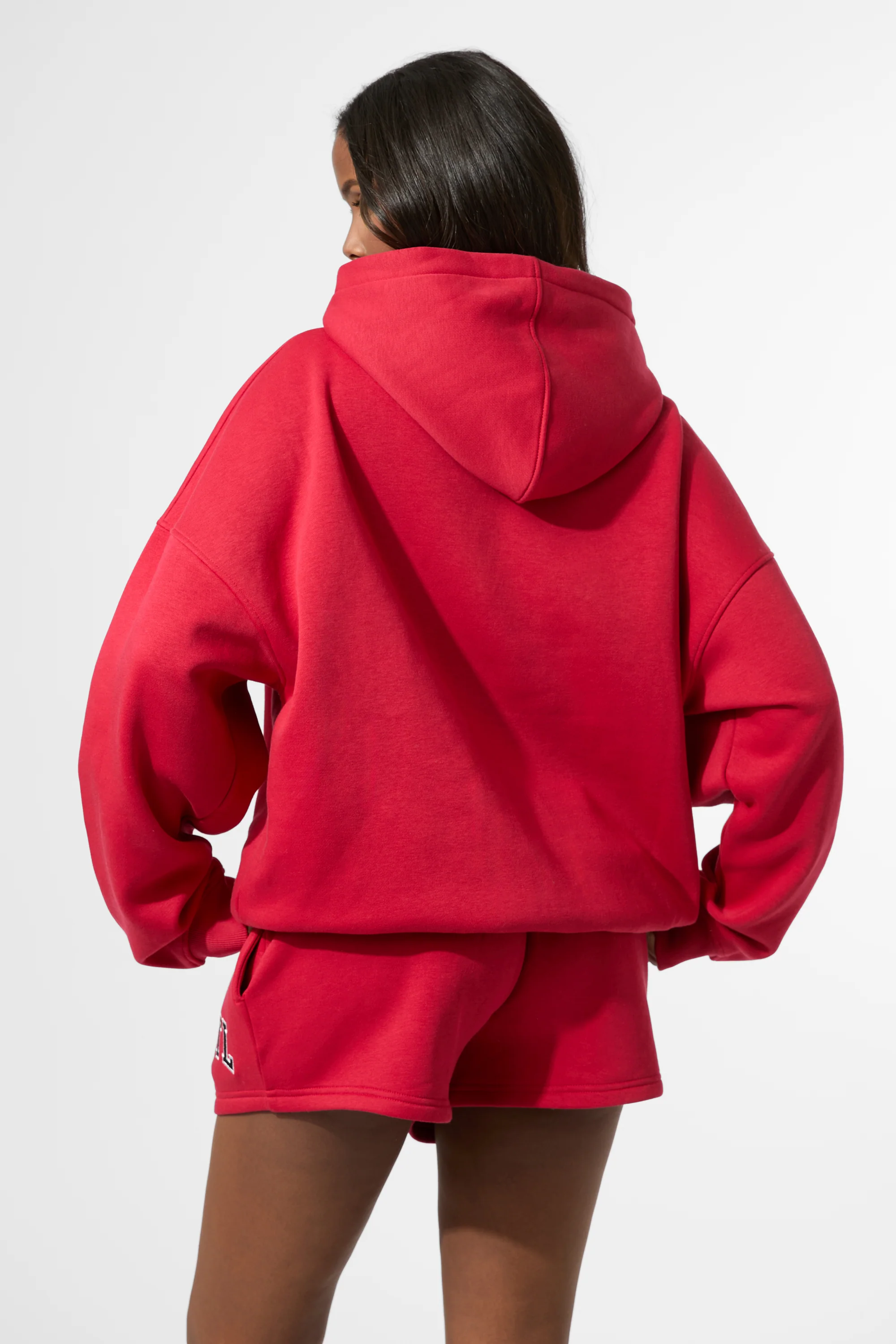 Kaiia KTL Logo Oversized Hoodie Red - Image 4